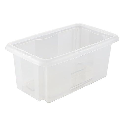 keeeper Aufbewahrungsbox mit Dreh-/Stapelsystem, 35 x 20,5 x 15 cm, 7 l, Emil, Transparent von keeeper