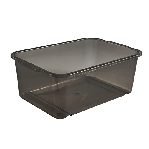 keeeper Aufbewahrungswännchen, Stabiler Kunststoff (PP), 4,5 l, 30 x 20 x 11 cm, Wilma, Crystal Grey von keeeper