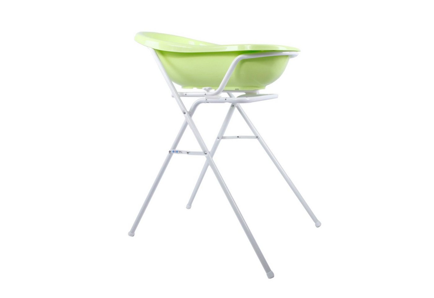 KiNDERWELT Babybadewanne Babywanne grün 84 cm + Ständer + Waschhandschuh von KiNDERWELT