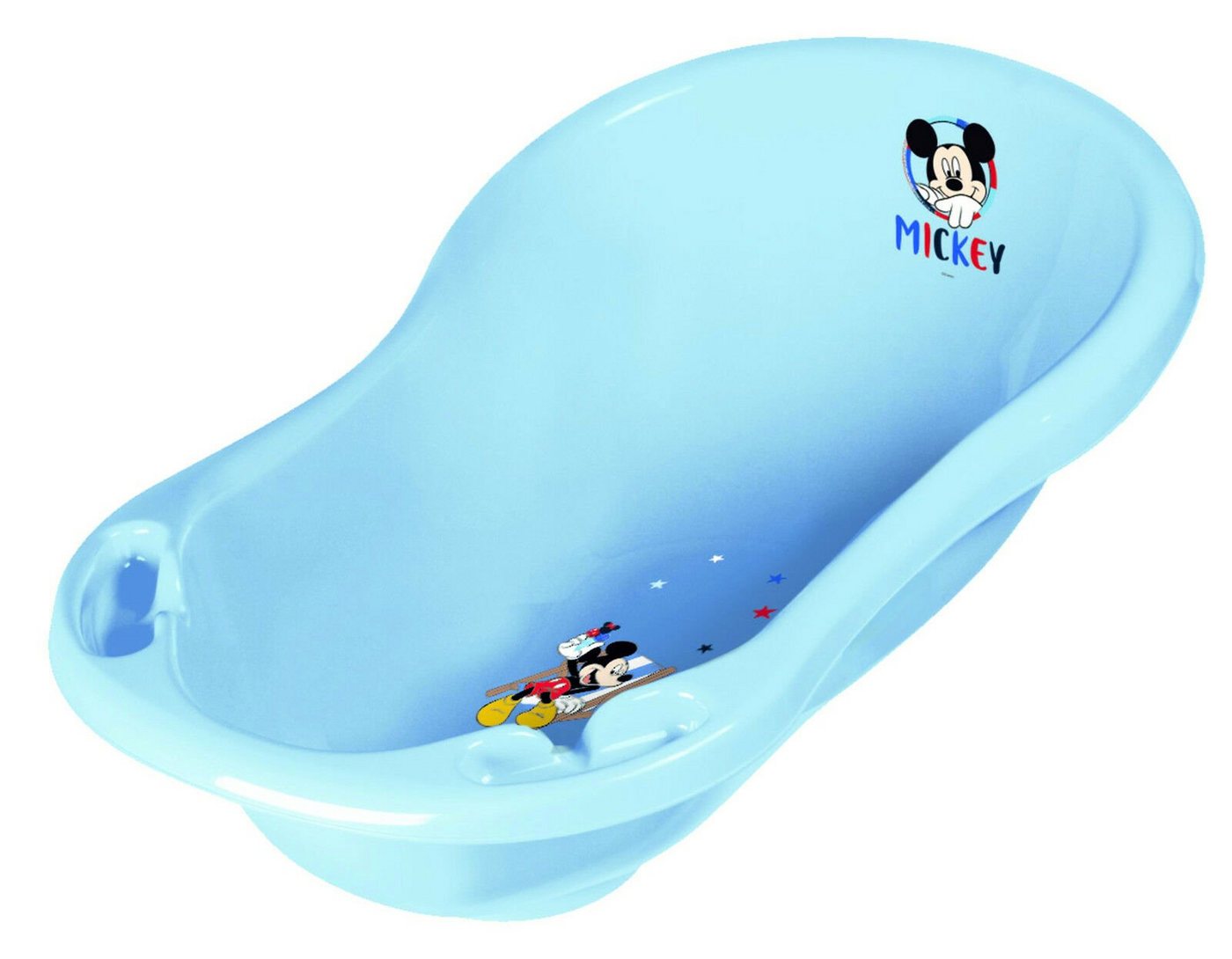 keeeper Babybadewanne Badewanne 84 cm Disney Micky blau + Ablaufstöpsel von keeeper