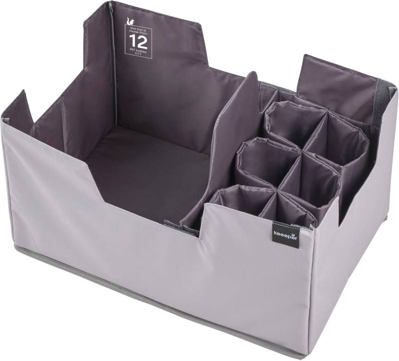 keeeper Faltbox neo, faltbarer Einkaufsorganizer für Klappboxen (1 St), aus recycelten PET-Flaschen von keeeper