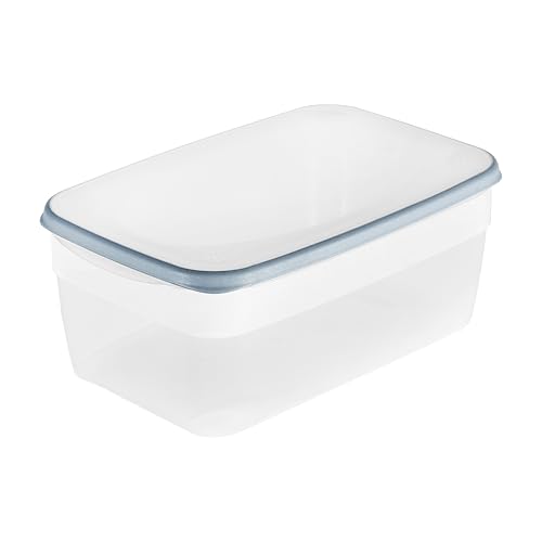 keeeper Frischhaltedose, 5.400 ml, Mikrowellengeeignet, Stapelbar, Spülmaschinengeeignet, 31,5 x 20 x 12,5 cm, Franco, Nordic Blue (Blau) von keeeper