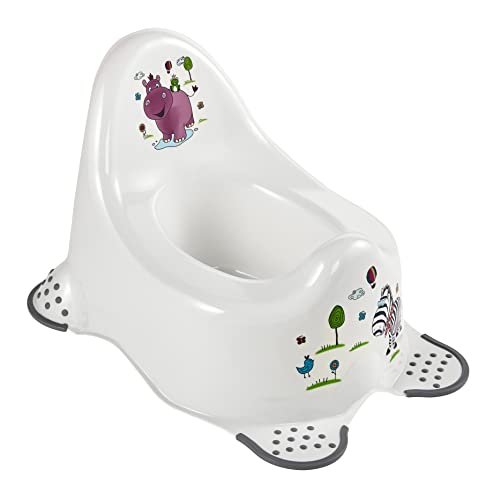 keeeper Hippo Babytopf, Ab ca. 18 Monate bis ca. 3 Jahre, Anti-Rutsch-Funktion, Adam, Weiß keeeper Hippo Babytopf, Ab ca. 18 Monate bis ca. 3 Jahre, Anti-Rutsch-Funktion, Adam, Weiß von keeeper