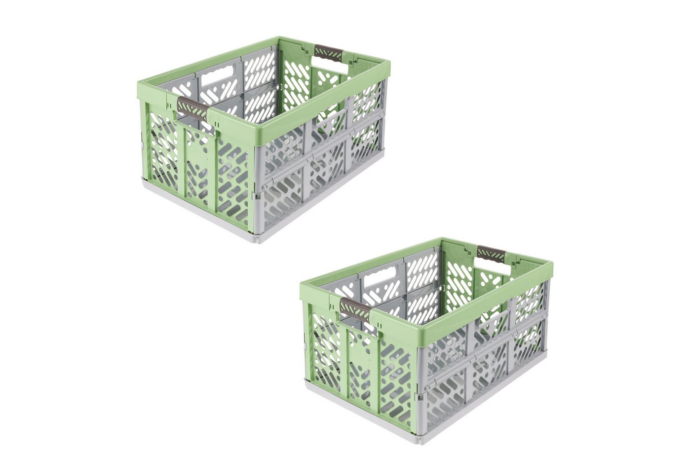 keeeper Klappbox Profi-Klappbox ben eco mit Softgriffen (Set 2 St) 45 l, 54x37x28 cm, 45 l, Soft-Touch-Griffe, zusammenklappbar, leicht zu reinigen von keeeper