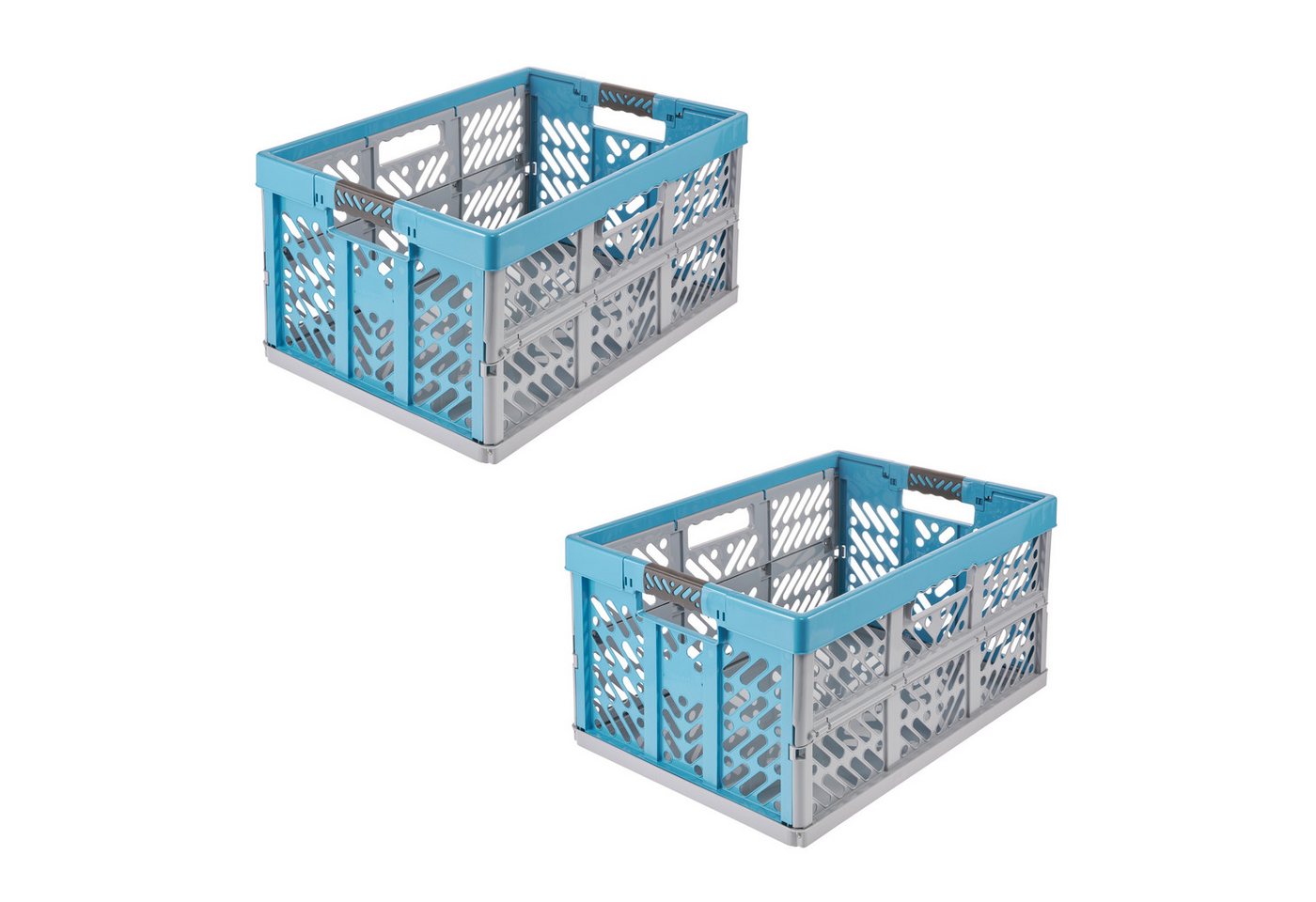 keeeper Klappbox Profi-Klappbox ben eco mit Softgriffen (Set 2 St) 45 l, 54x37x28 cm, 45 l, Soft-Touch-Griffe, zusammenklappbar, leicht zu reinigen von keeeper