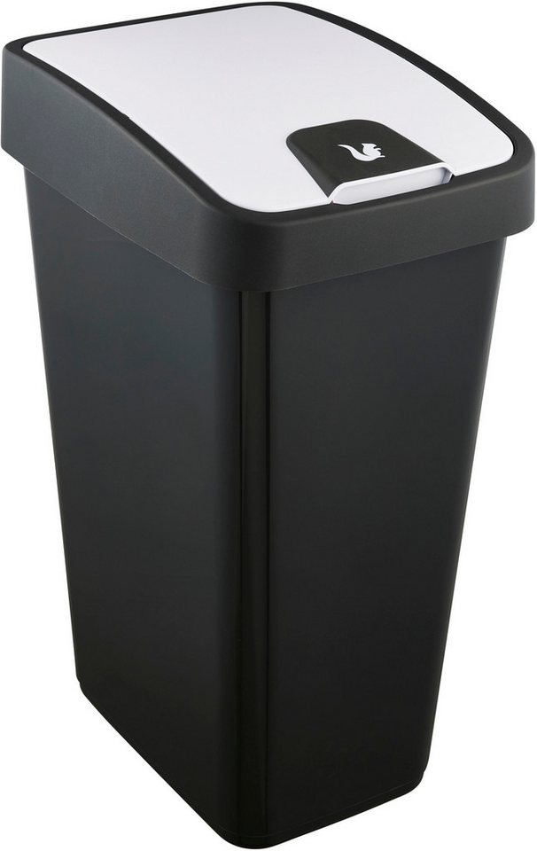 keeeper Mülleimer magne, Abfallbehälter mit Flip-Deckel, 40 x 30 x 61,5 cm, 45 l, komfortabler Soft-Touch-Point, Made in Europe von keeeper