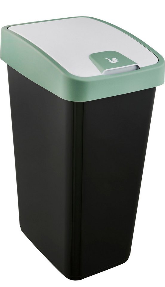 keeeper Mülleimer magne, Abfallbehälter mit Flip-Deckel, 40 x 30 x 61,5 cm, 45 l, komfortabler Soft-Touch-Point, Made in Europe von keeeper