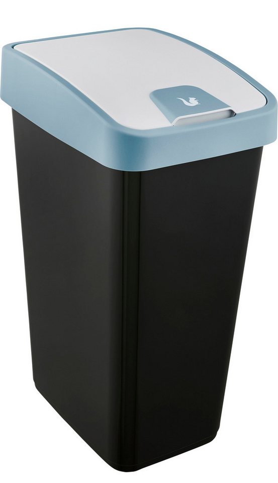 keeeper Mülleimer magne, Abfallbehälter mit Flip-Deckel, 40 x 30 x 61,5 cm, 45 l, komfortabler Soft-Touch-Point, Made in Europe von keeeper