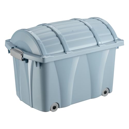 keeeper Piraten-Box, Aufbewahrungsbox mit Rollen und Verschluss, 58 x 37 x 40 cm, Kamil Pure, Blau (Nordic Blue) keeeper Piraten-Box, Aufbewahrungsbox mit Rollen und Verschluss, 58 x 37 x 40 cm, Kamil Pure, Blau (Nordic Blue) von keeeper