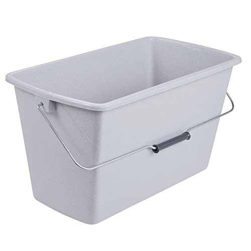 keeeper Putzeimer 13 l, rechteckig, Polypropylen, Grau-granit, 42 x 22 x 22,5 cm von keeeper