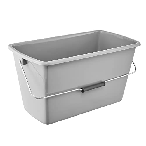 keeeper Putzeimer Bent, 13 l, Rechteckig, Polypropylen, 42 x 22 x 22,5 cm, Nordic Grey von keeeper