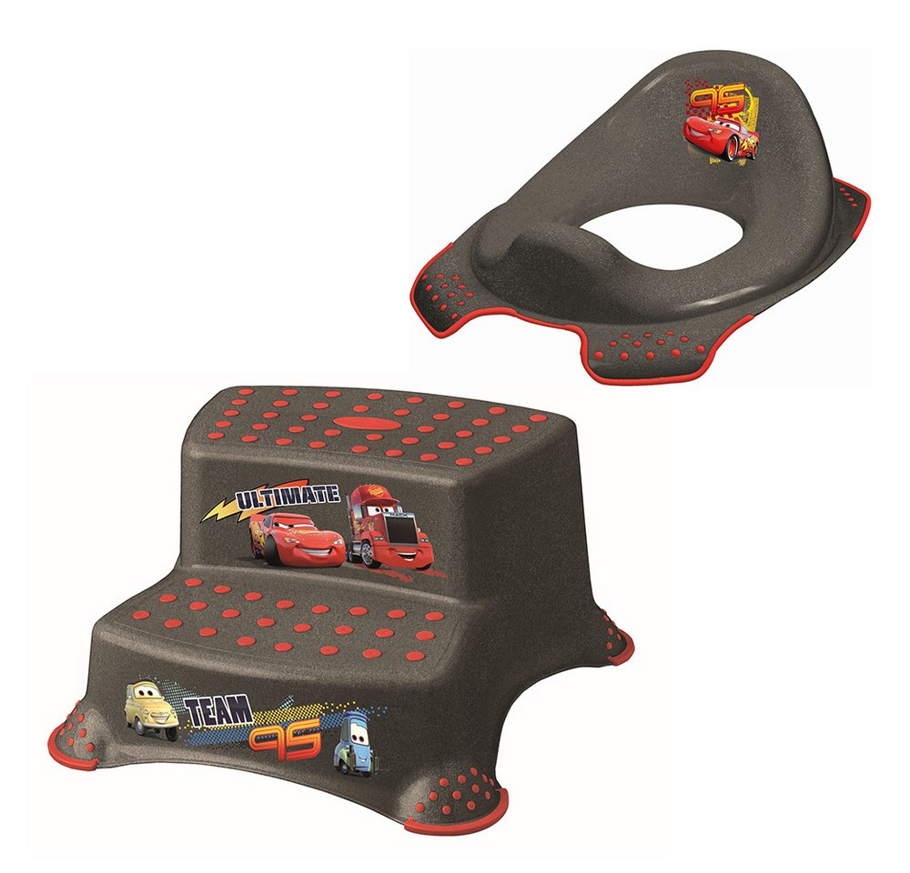 KiNDERWELT Tritthocker 2er Set Disney Cars metallic WC Aufsatz + Hocker (2er Set) von KiNDERWELT