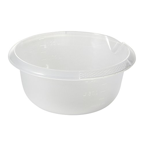 keeeper Universal-Schüssel mit Ausguss, Rund, 1,5 l, Ø 20 cm, Björk, Transparent von keeeper