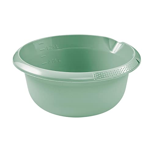 keeeper Universal-Schüssel mit Ausguss, Rund, 1,5 l, Ø 20 cm, Björk, Nordic Green von keeeper