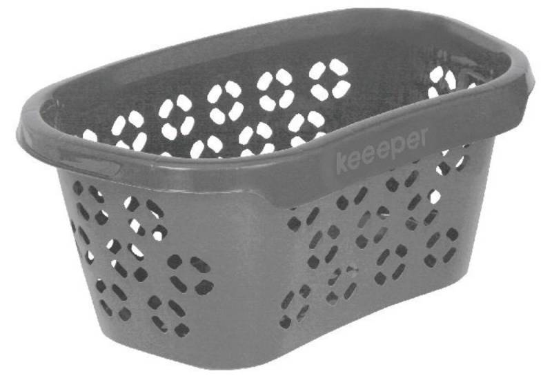 keeeper Wäschekorb KEEEPER Wäschekorb Anton 30,5l 57,5x38x26,5cm nordic grey (1 St) von keeeper