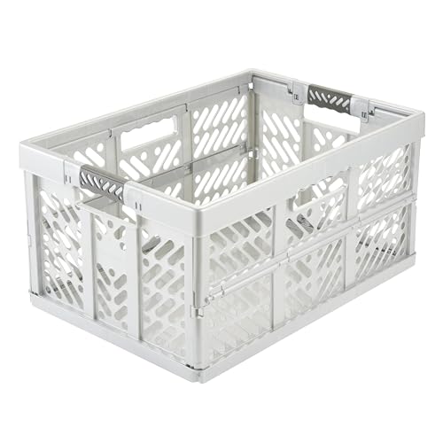 keeeper ben Stabile Profi-Klappbox mit Soft-Touch Griffen, 54 x 37 x 28 cm, 45 l, Silber (Light Silver) keeeper ben Stabile Profi-Klappbox mit Soft-Touch Griffen, 54 x 37 x 28 cm, 45 l, Silber (Light Silver) von keeeper