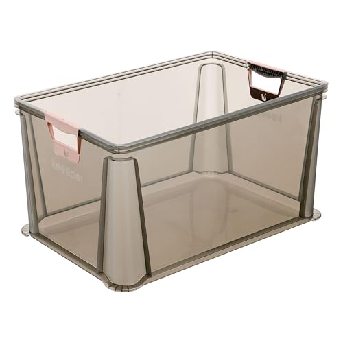 keeeper luis Eurobox mit Softgriffen, 64 l, Tragkraft 60 kg, Aufbewahrungsbox, Rot (Nordic Red) von keeeper