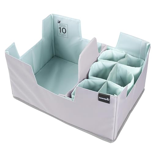 keeeper nea Faltbares Einkaufs-Organizer Set XL, 28 l, Mit Flaschenhalter und Trennwand, Passend für Klappbox lea, Aus recycelten PET-Flaschen, 42 x 29,5 x 22,5 cm, Aquamarine keeeper nea Faltbares Einkaufs-Organizer Set XL, 28 l, Mit Flaschenhalter und Trennwand, Passend für Klappbox lea, Aus recycelten PET-Flaschen, 42 x 29,5 x 22,5 cm, Aquamarine von keeeper