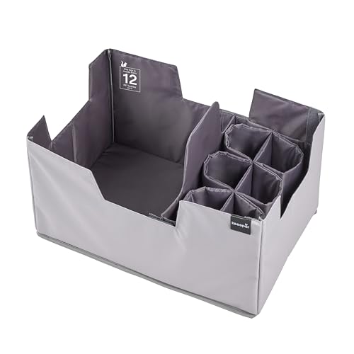 keeeper neo Faltbares Einkaufs-Organizer Set XL, 39 l, Mit Flaschenhalter und Trennwand, Passend für Klappbox ben, Aus recycelten PET-Flaschen, 47 x 31,5 x 26,5 cm, Graphite keeeper neo Faltbares Einkaufs-Organizer Set XL, 39 l, Mit Flaschenhalter und Trennwand, Passend für Klappbox ben, Aus recycelten PET-Flaschen, 47 x 31,5 x 26,5 cm, Graphite von keeeper