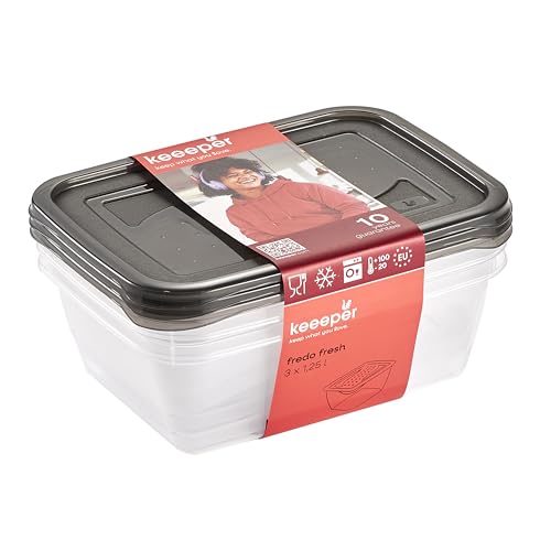 keeeper set 3x fredo fresh frischhaltedose rechteckig 1,25 l keeeper set 3x fredo fresh frischhaltedose rechteckig 1,25 l von keeeper