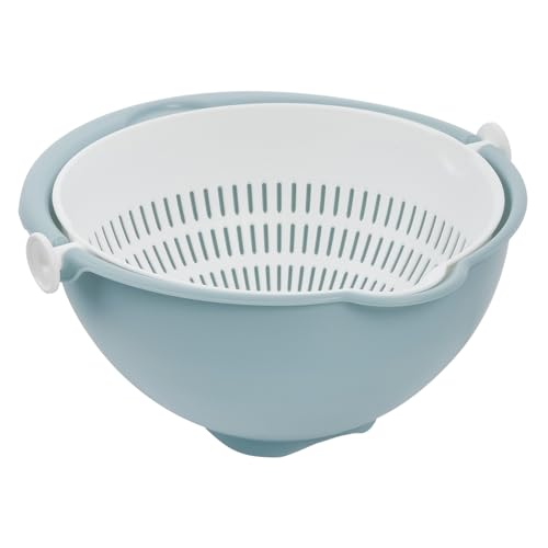 keeeper 2-in-1 Schüssel und Sieb, Klein, Spülmaschinengeeignet, Stella, Nordic Blue (Blau) keeeper 2-in-1 Schüssel und Sieb, Klein, Spülmaschinengeeignet, Stella, Nordic Blue (Blau) von keeeper