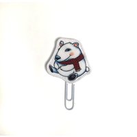 Winter Freunde Eisbär Stoff Planer Clip von keelyreichman