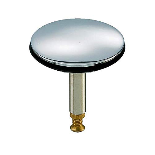 Abflussstopfen aus Messing hartverchromt & höhenverstellbar Verschlussstopfen Ablaufstopfen mit Hubstange für Spüle, Dusche, Badewanne Ø 43,8 mm von keenberk