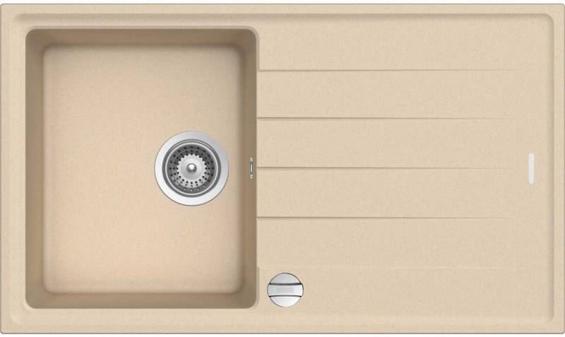 keenberk Granitspüle Granitspüle Victory S780.80 - Creme, ab 45er Unterschrank, 78 x 50 cm von keenberk