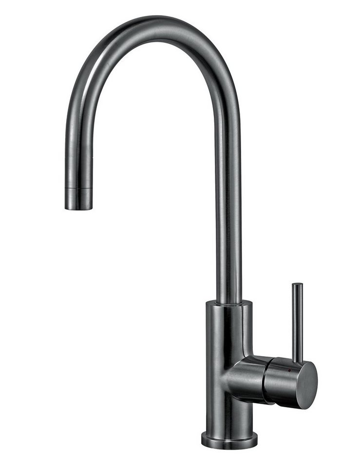 keenberk Spültischarmatur Armatur Victory GT2008 Hochdruck GunMetal mit Flexanschlussschläuche von keenberk