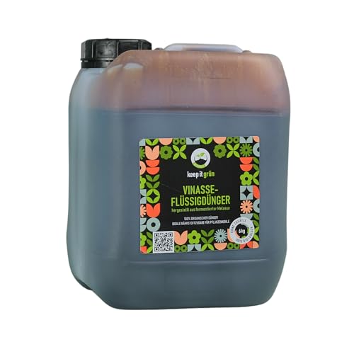 Bio Flüssigdünger (6kg) für Gemüse, Rasen, Kräuter, Obst, Zier- und Zimmerpflanzen | geeignet für Balkon, Terrasse, Garten | rein organisch und ohne Zusätze aus natürlichen Zutaten von keep it grün