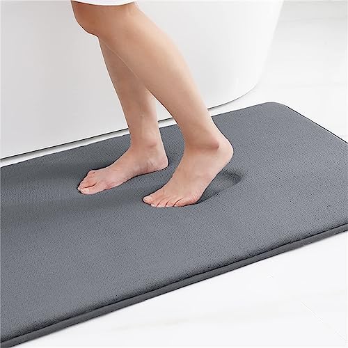 keephen Badteppich Pure Colour Floor Rug Modern Minimalist Bath Carpet Lettering Bath Mat Slow Rebound Bath Mats Square Plush Weave von keephen