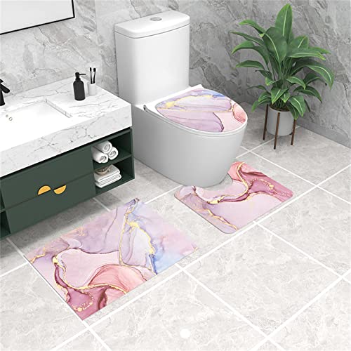 keephen Rutschfester Sockel Badematte Set Toilettendeckel Abdeckung Matte Badematten 3 Stück weich bequem wasserabsorbierende Toilette Badezimmerteppich keephen Rutschfester Sockel Badematte Set Toilettendeckel Abdeckung Matte Badematten 3 Stück weich bequem wasserabsorbierende Toilette Badezimmerteppich von keephen