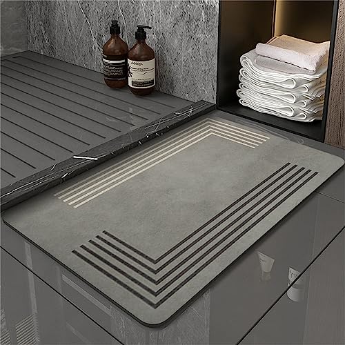 badematte rutschfest badematte Stein kieselgur badematte schnelltrocknend absorbierende badematte rutschfeste badematte grau von keepmore