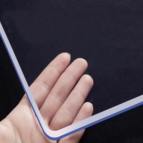 Schlagfester Schalldämmender Tischschutz,3mm PVC Transparente Tischdecke,Hochtemperaturbeständige Schutzfolie,Wasserdichte Schreibtischunterlage,für Zuhause und Büro (40x140cm/16x55in) von kefu01