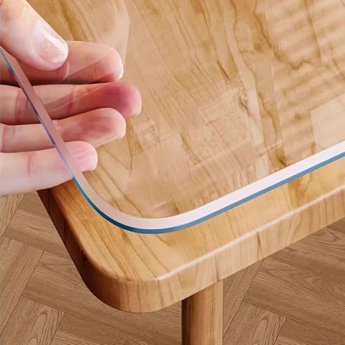 Wasserdichter Tischdecke Tischfolie,Schalldichte Rutschfeste Tischunterlage,2.5mm PVC Tischschutzfolie,Hochtemperaturbeständige Esstischabdeckung,für Küche,Restaurant,Büro (40x80cm/16x31in) von kefu01
