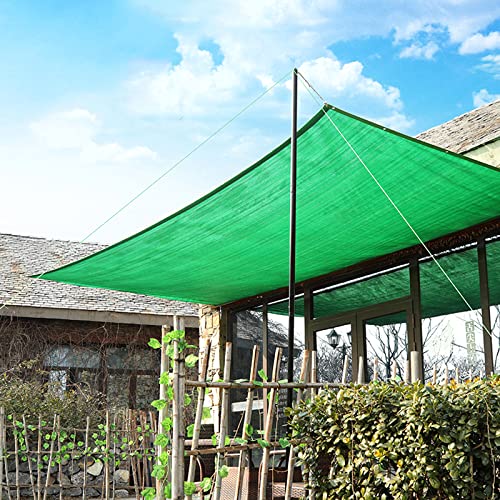 kefu01 Strapazierfähiges Schattennetz,Anti-Aging-Schattierungsnetz,70% UV-Beständiger Beschattungsnetz, Sonnenschutznetz,für Gartenpergola,Terrassenpflanzen,Grün (3x5m/9.8x16.4ft) von kefu01