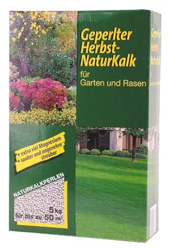 5kg Geperlter Herbst Naturkalk Garten Rasenpflege Rasendünger Pflege Kalk von keine Angabe