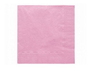 Servietten rosa, 33x33 cm, 3-lagig, 20 St. von keine Angabe