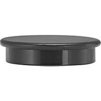 10 Magnete schwarz Ø 2,4 x 0,63 cm von Neutral