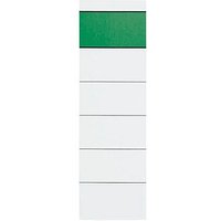10 Ordneretiketten Grüner Balken weiß für 8,0 cm Rückenbreite von Neutral