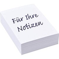 Notizpapier weiß DIN A7, ca. 250 Blatt, 1 Pack von Neutral