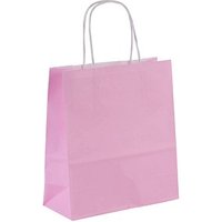 50 VP Papier-Tragetaschen Toptwist pink 19,0 x 21,0 cm von VP