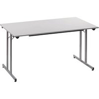 SODEMATUB Mehrzwecktisch lichtgrau rechteckig, Vierkantrohr silber, 120,0 x 70,0 x 74,0 cm SODEMATUB Mehrzwecktisch lichtgrau rechteckig, Vierkantrohr silber, 120,0 x 70,0 x 74,0 cm von SODEMATUB