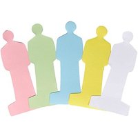 Moderationskarten farbsortiert 9,5 x 19,5 cm, 120 St. von Neutral