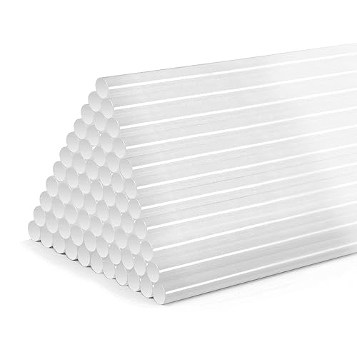 Durchsichtig Heißklebestifte 7 x 130 mm 80Stück, Klebestick zum DIY und Reparieren, Extra Power Klebstoff für Heißklebepistolen von kejector