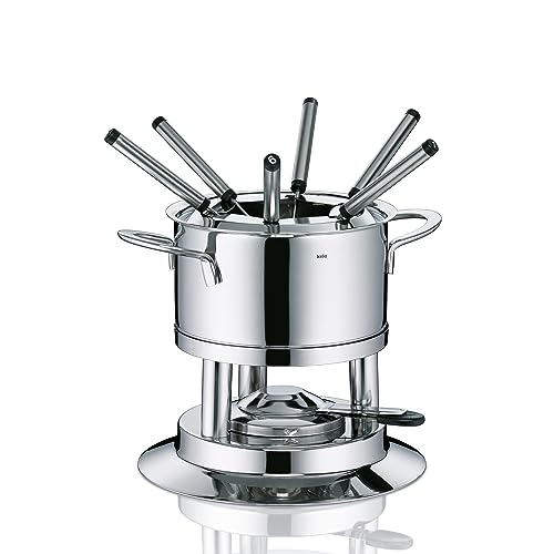 Kela 10968 Fondue-Set, Fleischfondue, 10-teilig, Für 6 Personen, Edelstahl, 1,7 l, Cailin von kela