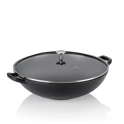 kela 12475 Calido Wok, Cast Iron, 4 liters von kela