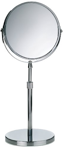 Kela 20846 Standspiegel, 1-/5-fach Vergrößerung, Ø 17cm, Metall, Silvana, Verchromt von kela