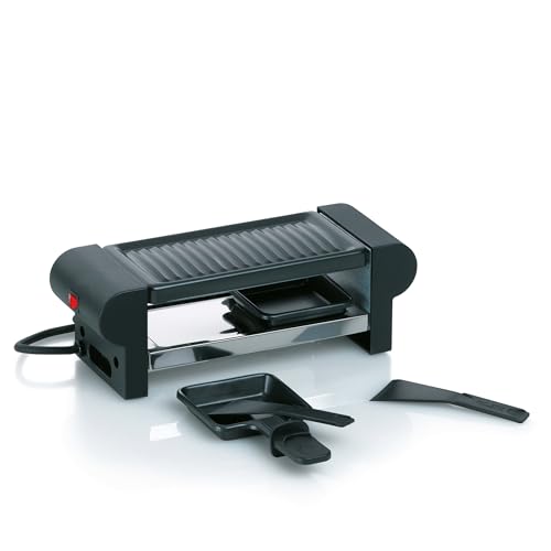 Kela 66490 Raclette mit Grillplatte, Stahl antihaftbeschichtet, Für 2 Personen, 350 W, 230 V, Bernina von kela