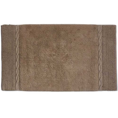 Kela Badematte Landora 65x55cm aus Baumwolle in braun, 65 x 1 x 55 cm von kela